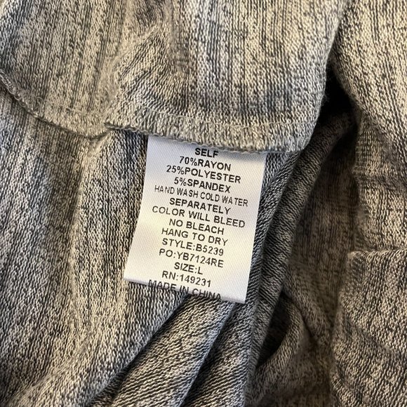 NWT Henley Style Shirt with Embroidered Sleeves - Picture 5 of 5